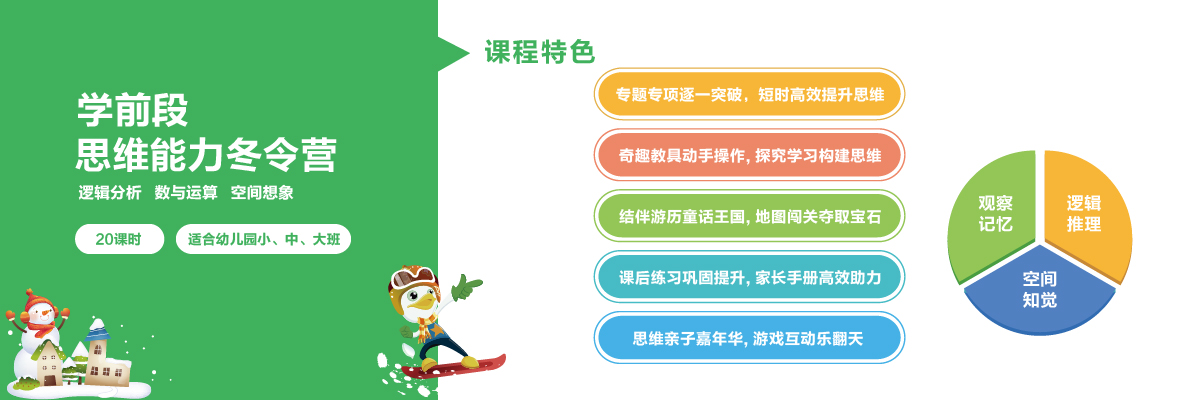 小问号冬令营课程试听-数学能力冬令营（学前段）